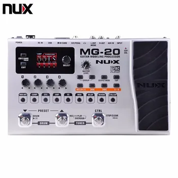 

NUX MG-20 Multi-effects Pedal Guitar Processor with Wah-Wah Volume Expression Pedal 60 Effects 72 Presets with Drum Machine
