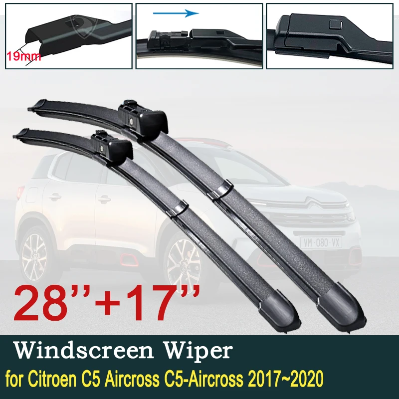 

for Citroen C5 Aircross C5-Aircross 2017~2020 2018 2019 Car Wiper Blades Front Windscreen Windshield Wipers Car Accessories