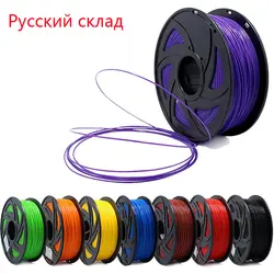 Matériaux d'impression pour Filament d'imprimante 3D PLA, 1.75mm, 1KG, accessoires en plastique arc en ciel, 335M 