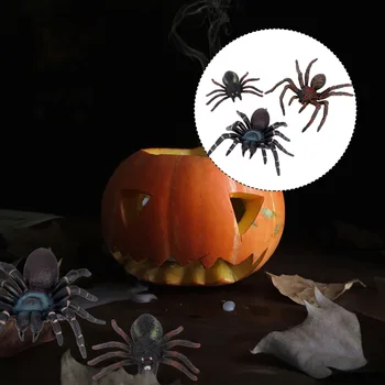 

3pcs Creative Horror Chic Mini Spider Model Fake Spider Simulation Spider