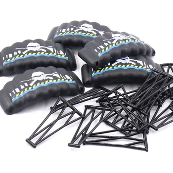 

10PCS/LOTS Black Parachute MOC Soldier Guns Military Police Swat Weapons Brick City building blocks min Toy figures playmobil