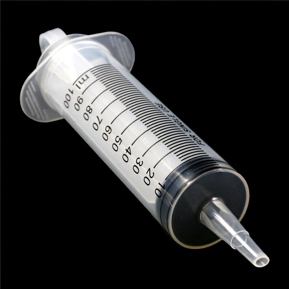 

100ml / 60ml Plastic Reusable Big Large Hydroponics Nutrient Sterile Health Measuring Syringe Tools Cat Feeding Accessories Hot