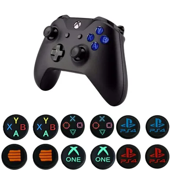 

Thumb Stick Grip Cap Thumbstick Joystick Logo Cover Case For Sony Dualshock 3/4 PS3 PS4 Slim Xbox One 360 Switch Pro Controller
