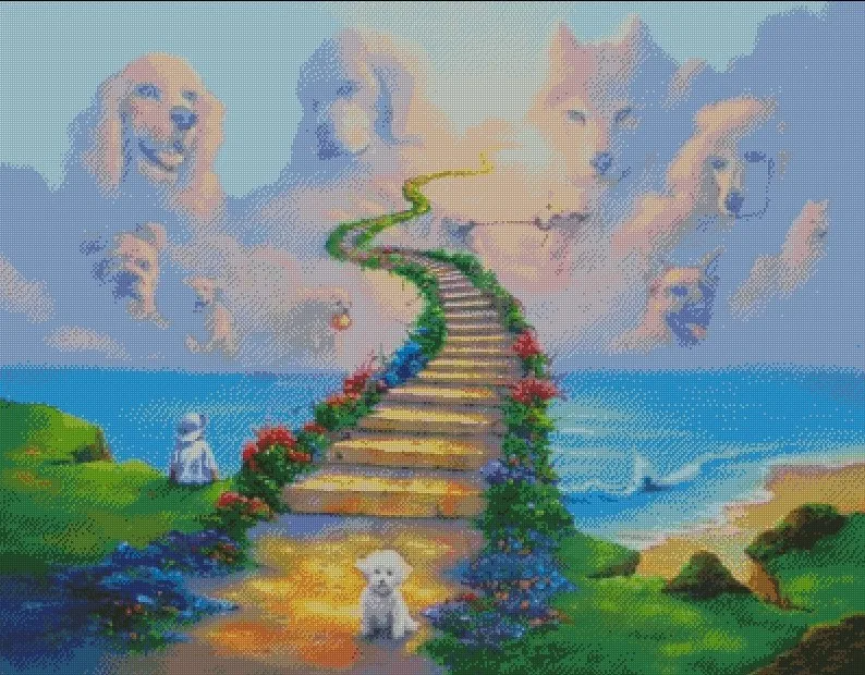 

Embroidery Counted Cross Stitch Kits Needlework - Crafts 14 ct DMC DIY Arts Handmade Decor -dream road