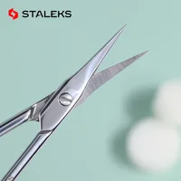 1pc STALEKS Expert 50-2 Stainless Steel Eyebrow Scissors Curve Mouth Exfoliating Hair Removal Trimmer Nail Care Tools 1