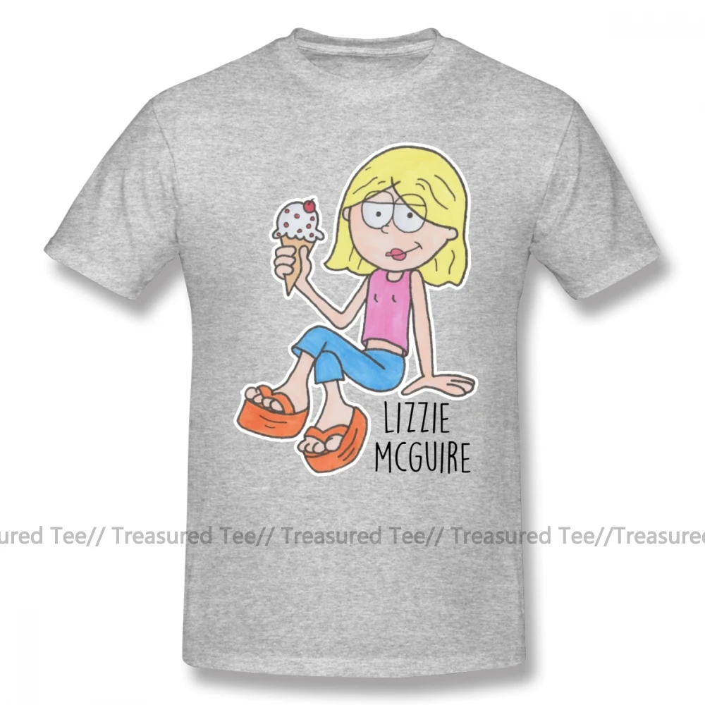 Duff футболка Lizzie Mcguire футболка 6xl Пляжная футболка Забавный принт 100 хлопок мужская футболка с коротким рукавом - Цвет: Gray