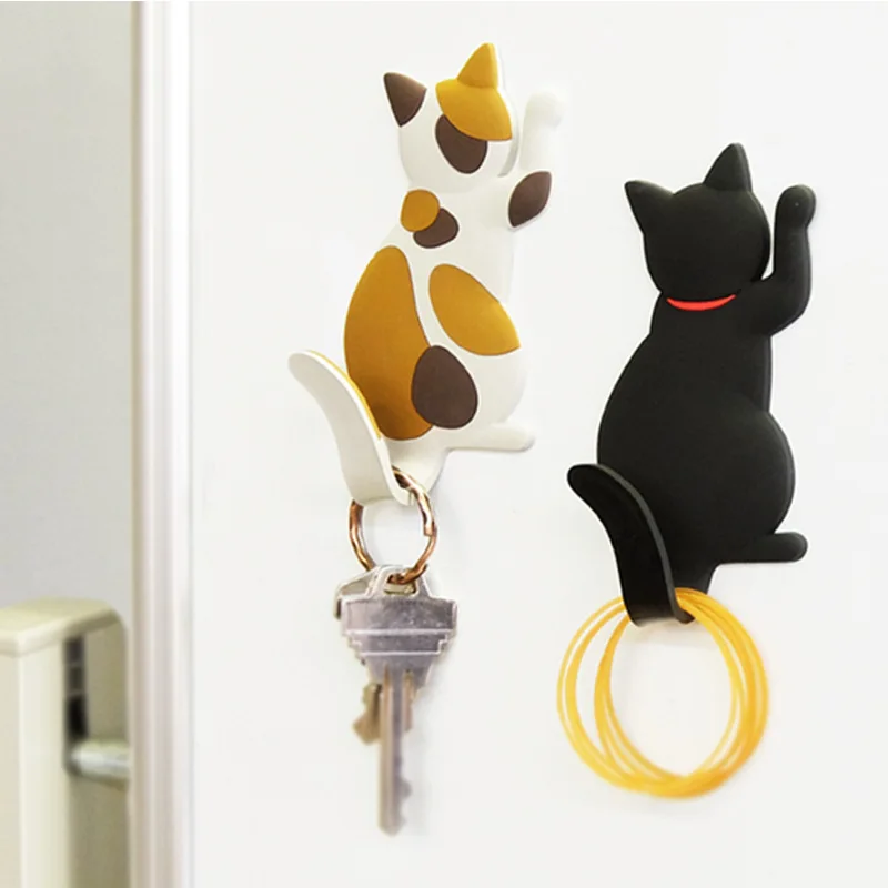 

3D Refrigerator Magnets Sticker Silicone Cute Cartoon Animal Rabbit BearKey Holder Children Toy Home Decoration 1pc Hook