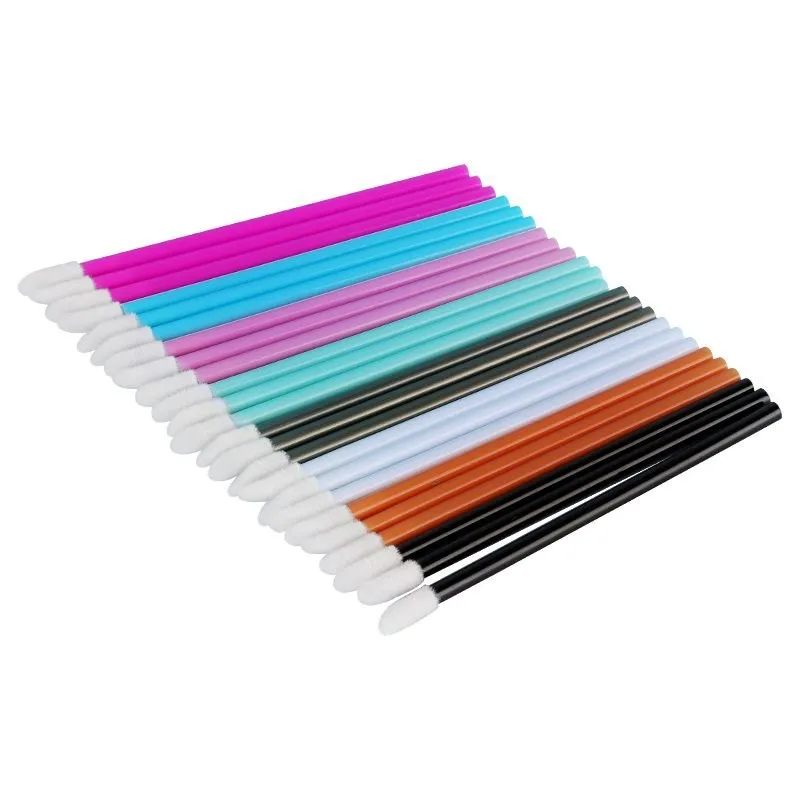 Professional Lip Brushes 200pcs Multi Colors Disposable Make Up Brush Cosmetic Tools Portable Lipstick Gloss Brushes 1