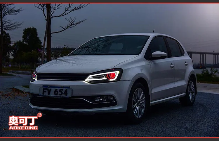 Фара для автомобиля VW Polo 2010- Vento головной светильник s противотуманный светильник s дневной ходовой светильник DRL H7 светодиодный Биксеноновая лампа автомобильные аксессуары