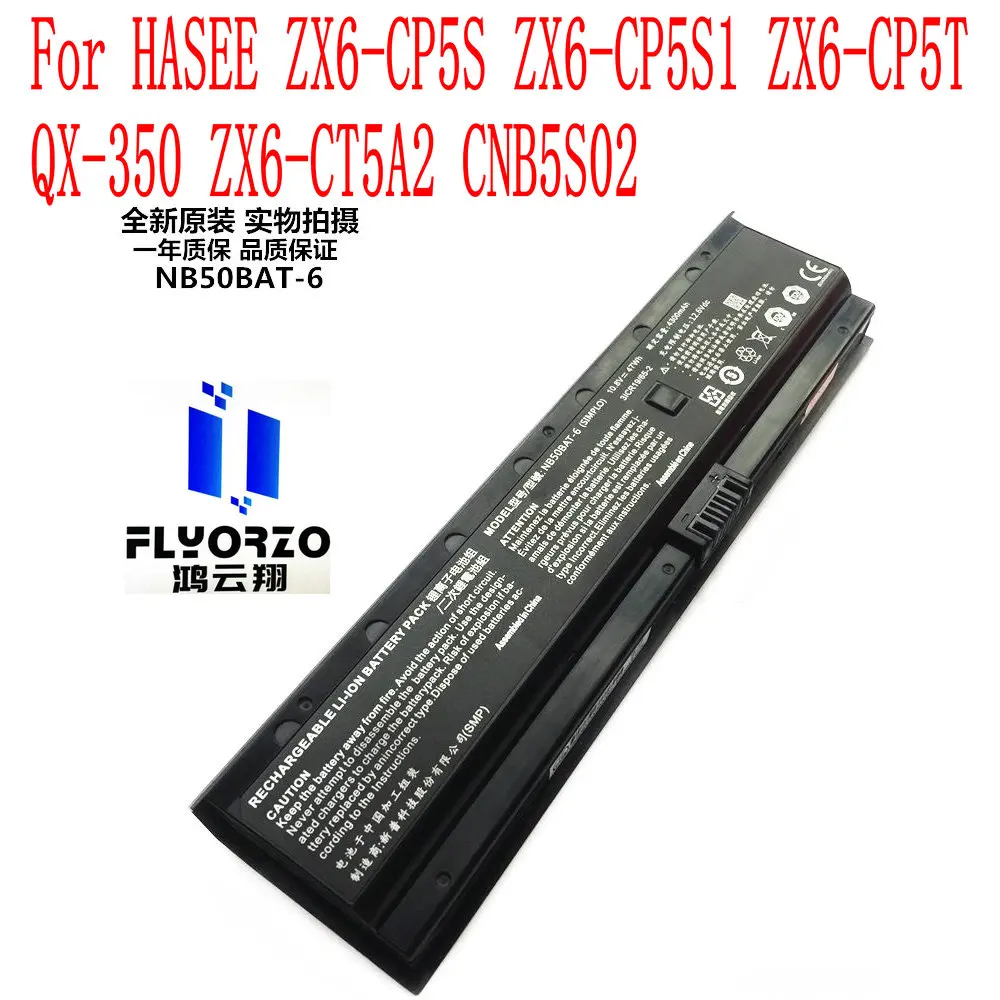 

100% Brand new High Quality 47WH/4300mAh NB50BAT-6 battery For HASEE ZX6-CP5S ZX6-CP5S1 ZX6-CP5T QX-350 ZX6-CT5A2 CNB5S02 Laptop