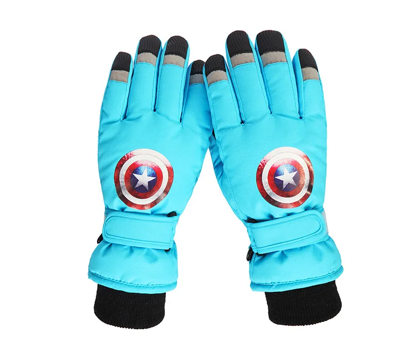 Новые лыжные перчатки Детские теплые зимние водонепроницаемые перчатки для катания на лыжах, сноуборда, снегоход, мотоцикл, Детские уличные зимние перчатки