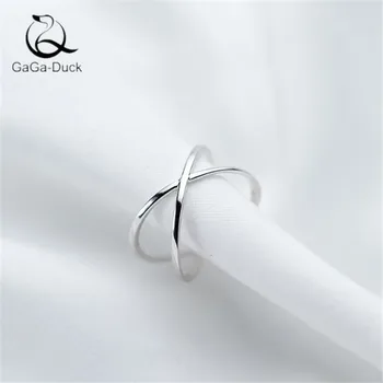 

Hot Korean Style Popular 925 Sterling Silver Fashion Jewelry Cross Planet Shaped Accessories Simple Opening Rings R419