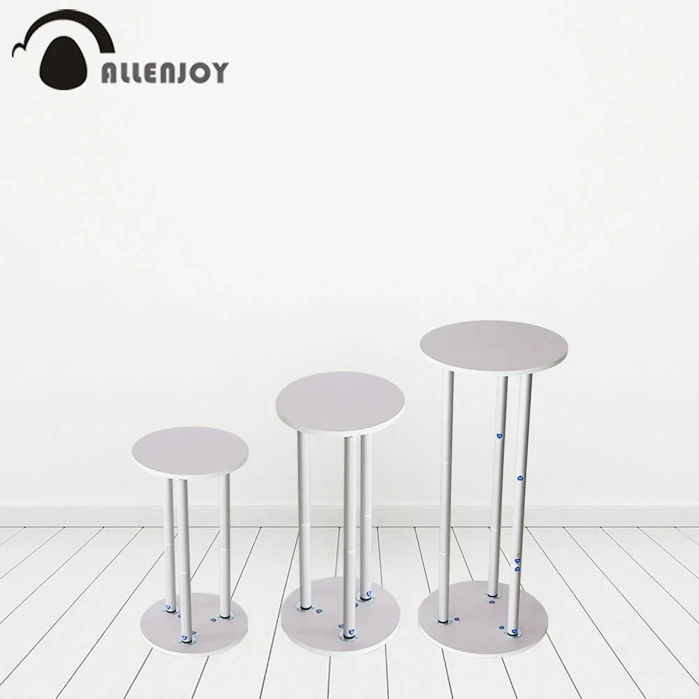 US $150.00 Allenjoy Cylindrical Support Backdrop Photography Studio Decoration Party Event Activity Metal Column Cylinder Cover Stand