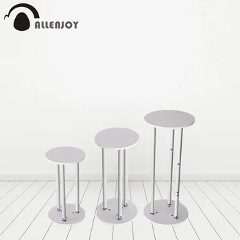 

Allenjoy Cylindrical Support Backdrop Photography Studio Decoration Party Event Activity Metal Column Cylinder Cover Stand