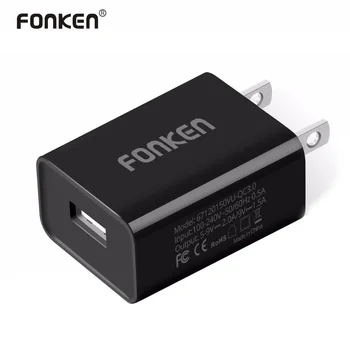 

FONKEN QC3.0 USB Phone Charger Adapter 18W Portable Fast Charging Plug For Smartphone US Plug Phone USB Adapter Travel Charger