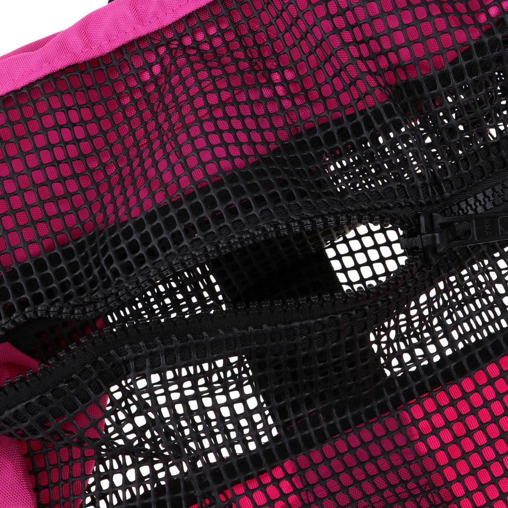 Durable Dive Mesh Duffel Bag Snorkeling Retractor Lanyard Holder Hook Carabiner for Diving Water Sports