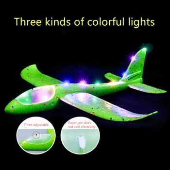 

Big Hand Launch Throwing Glider Aircraft 48cm Inertial Foam Epp Airplane Toy Children Plane Models Outdoor Fun Toy P35