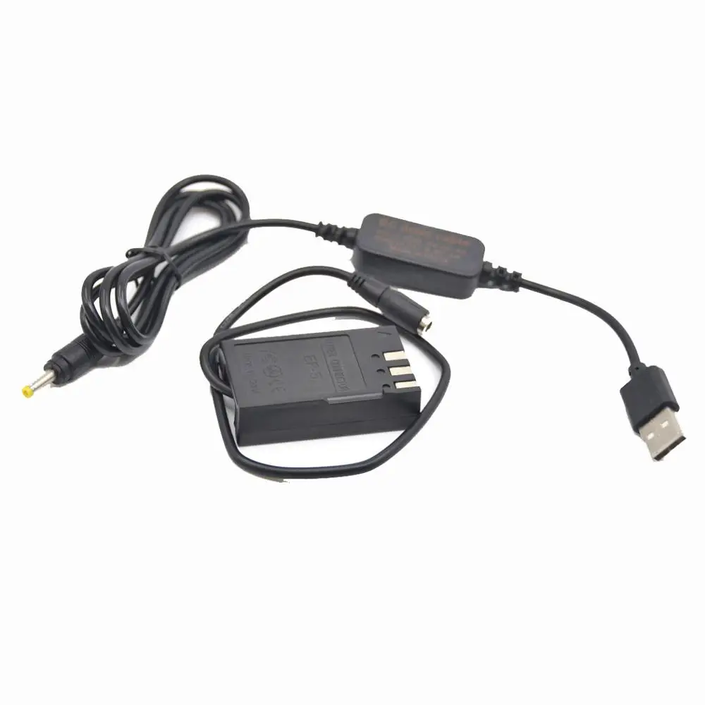 EH5A Mobile Power Bank Charger 5V USB Cable+EP-5 DC Coupler EN-EL9 Dummy Battery For Nikon D40 D40X D60 D3000 D5000 Camera