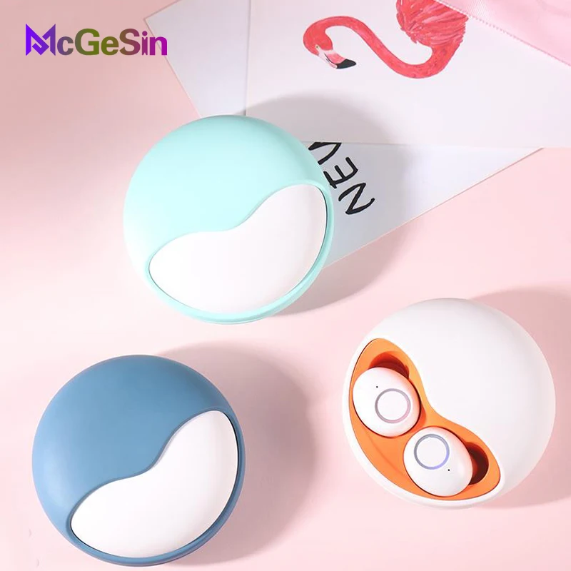 McGeSin Bluetooth беспроводная гарнитура музыкальные TWS наушники V5.0 Спортивная IPX5 Водонепроницаемая с зарядным