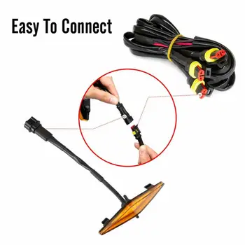 

4pcs set Grille LED Lights Limited 2014-2019 Car Amber Lamp Durable Practical