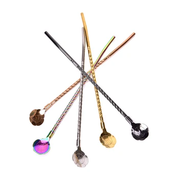 

1PCS Kitchen Accessories Long Handled Stainless Steel Coffee Spoon For Picnic Ice Cream Dessert Tea Spoon