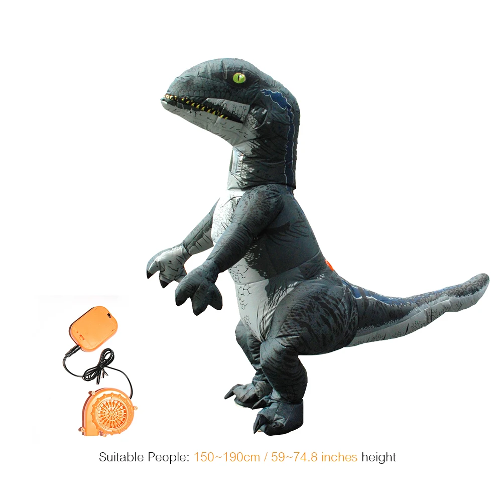 

Hot Halloween Props Blow Up Adults Dinosaur Inflatable Costume Inflatable Fancy Dress for Halloween Cosplay Party Stage Performa