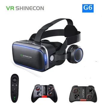 

VR Shinecon 6.0 Casque VR Virtual Reality Glasses 3D Goggles Headset Helmet for Smartphone CellPhone Viar Binoculars Video Game