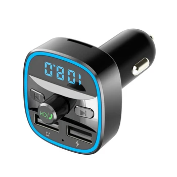 

T25 Car FM Transmitter Car Charger Bluetooth MP3 Player Intelligent Voice Navigation 12-24 V