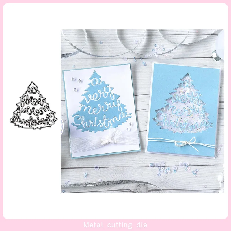 

Christmas tree Metal Cutting Dies for DIY Scrapbooking Photo Album Decorative Embossing Paper Card Crafts Die Cut 2019