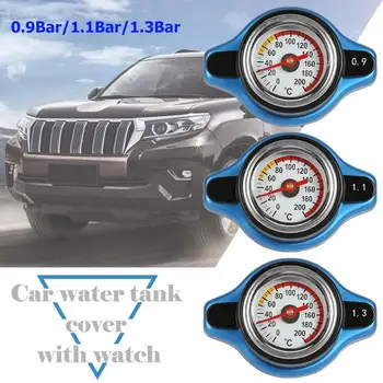 

Car Motorcycle Tank Cover Radiator Cap Temperature Meter Water Tank Cover With Digital Display with safe 0.9 and 1.1 and 1.3 bar