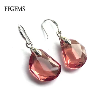 

FFGems 925 Silver Sterling Created Zultanite 15*20mm Dangle Earrings Fine Jewelry Women Wedding Wholesale
