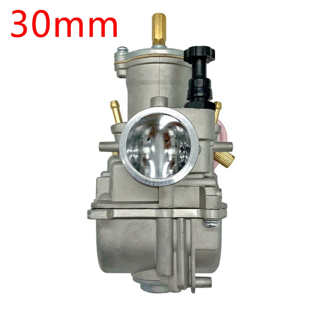 30mm Мотоцикл 2T 4T Универсальный мотоциклетный карбюратор Carburador 28 30 32 34 мм с силовой струей для гоночного мотоцикла - Цвет: 30mm