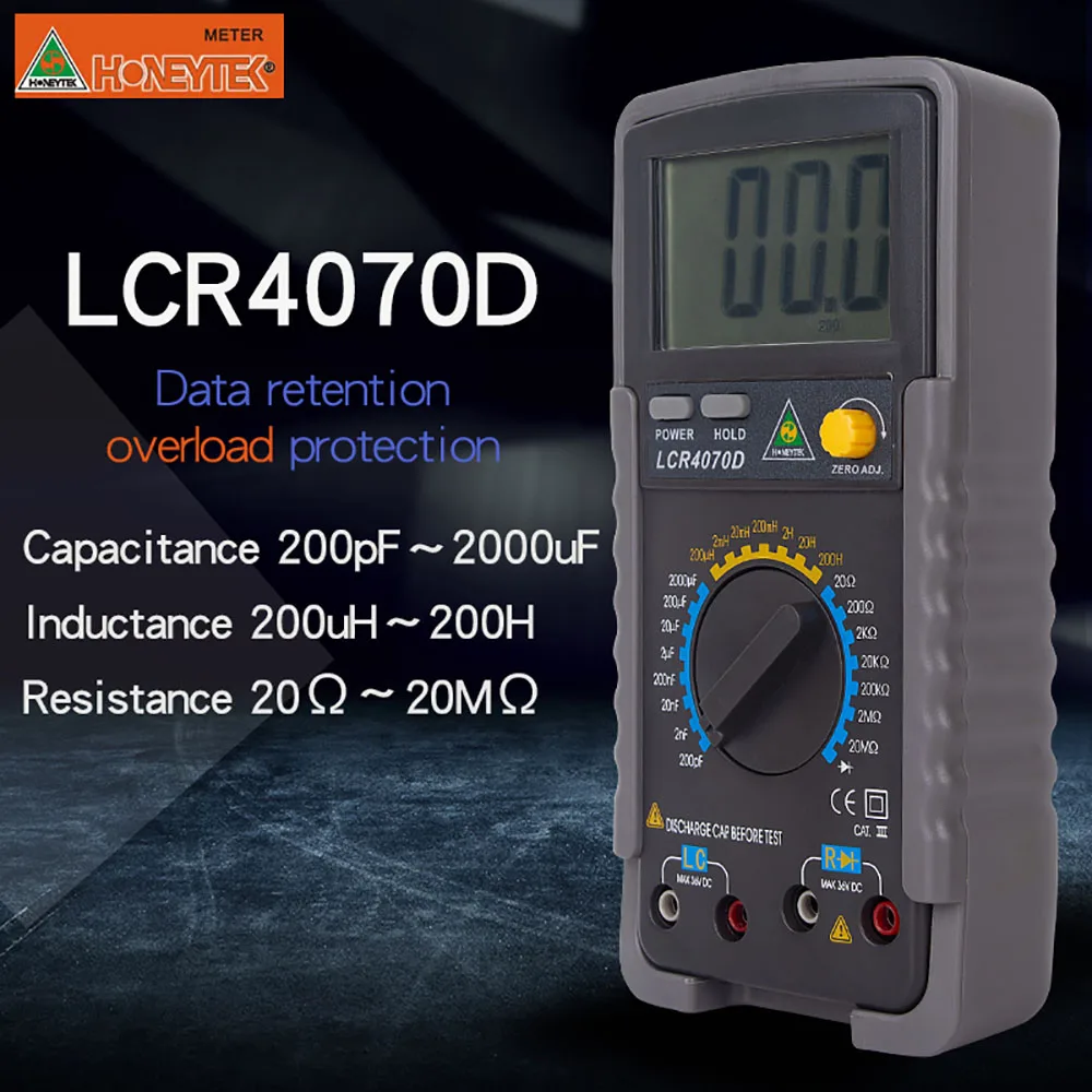 

Professional Digital Multimeter LCR digital bridge Multimetro resistance meter Capacitance tester Inductance multimeter inductan