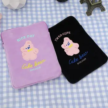 

2020 New Multifunctional Laptop Sleeve Case Bag Cartoon Pattern Embroidery Pouch Cover for 11in 10.5in 9.7in Tablet