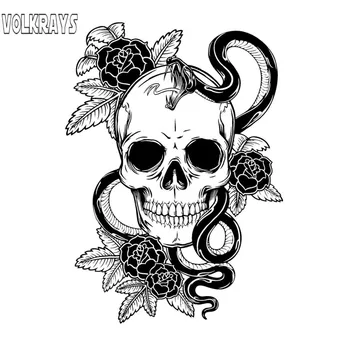 

Volkrays Presonality Car Sticker Venom Skull Accessorie Sunscreen PVC Decal for Motorcycle Lada Mazda 3 Subaru Golf 4,18cm*12cm