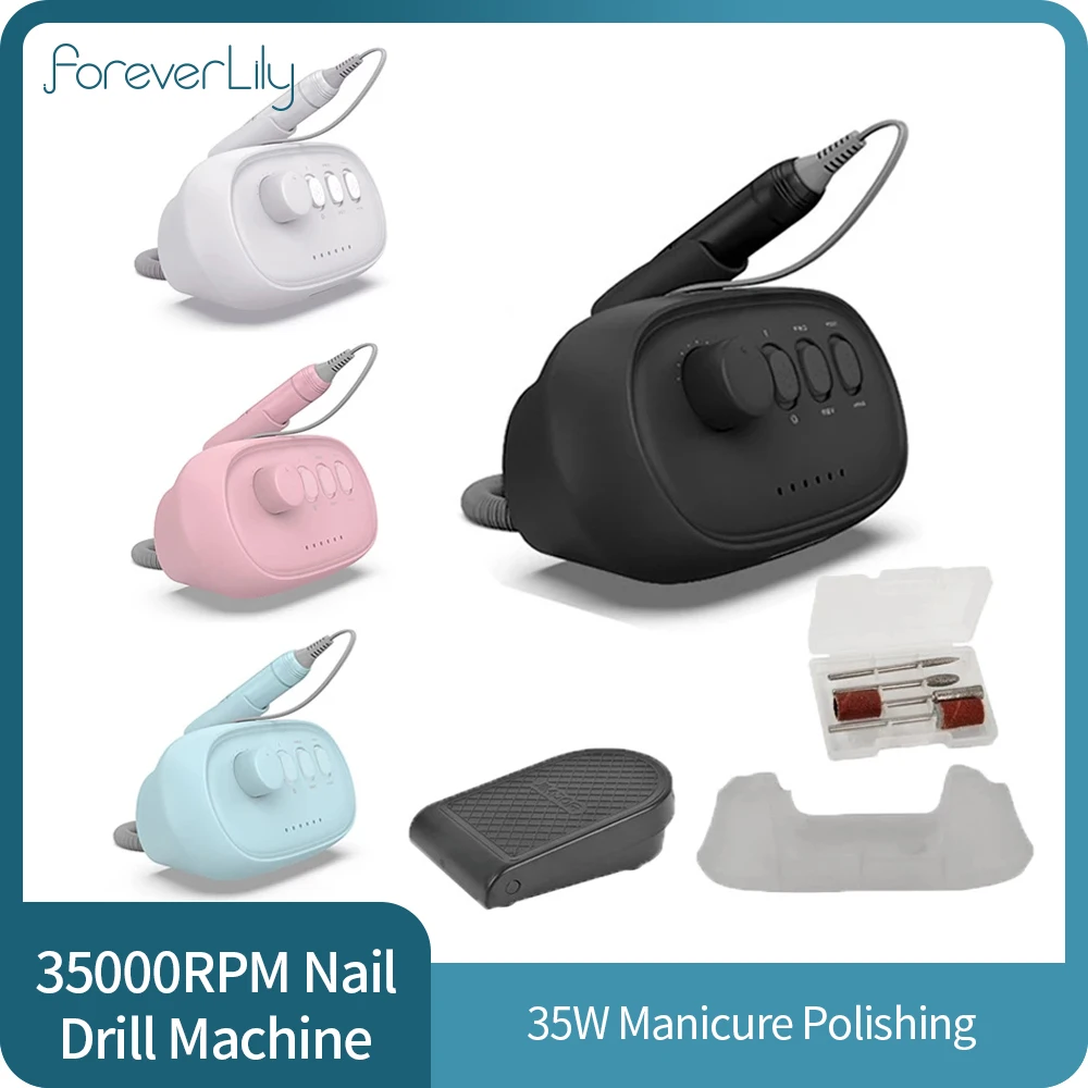 Photo Product JMD-206 Nail Drill Manicure Machine 35000RPM Electric Nail Remover Nail File Multifunctional for Polishing Machine Accessories