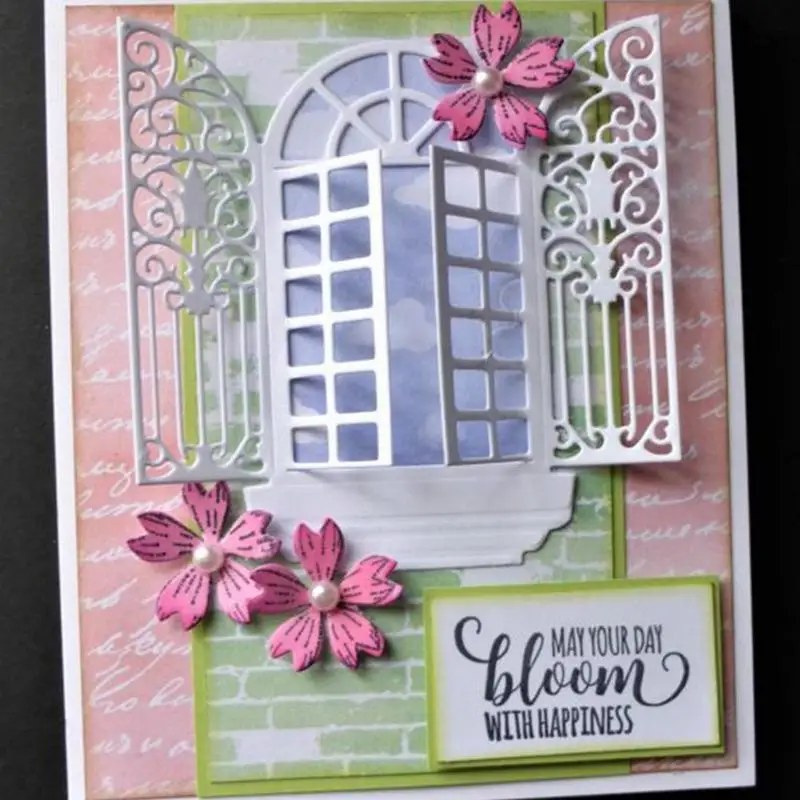 Windows Metal Cutting Dies Stencil DIY Scrapbooking Album Embossing Cards Craft Windows Metal Cutting Dies Stencil DIY Scrapbooking Album Embossing Cards Craft