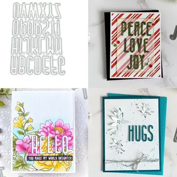 

Alphabet Group DIY Metal Cutting Dies Stencil Scrapbooking for Album Stamp Photos Paper Card Art Crafts Decor