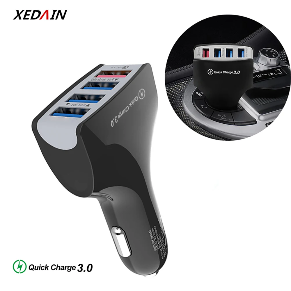 QC3.0 быстрое зарядное устройство USB 4 порта с двумя usb разъемами Адаптивная для Samsung