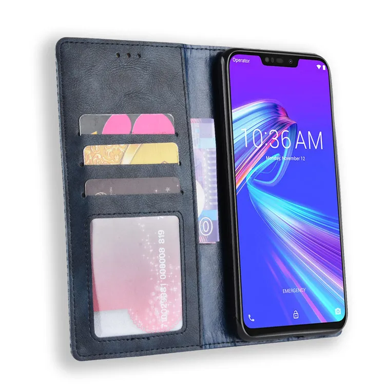 Для ASUS Zenfone Max Pro M2 ZB631KL чехол Премиальный кожаный чехол-книжка кожаный флип чехол для ASUS ZenFone Max M2 ZB633KL ASUS_X01BD/BDA
