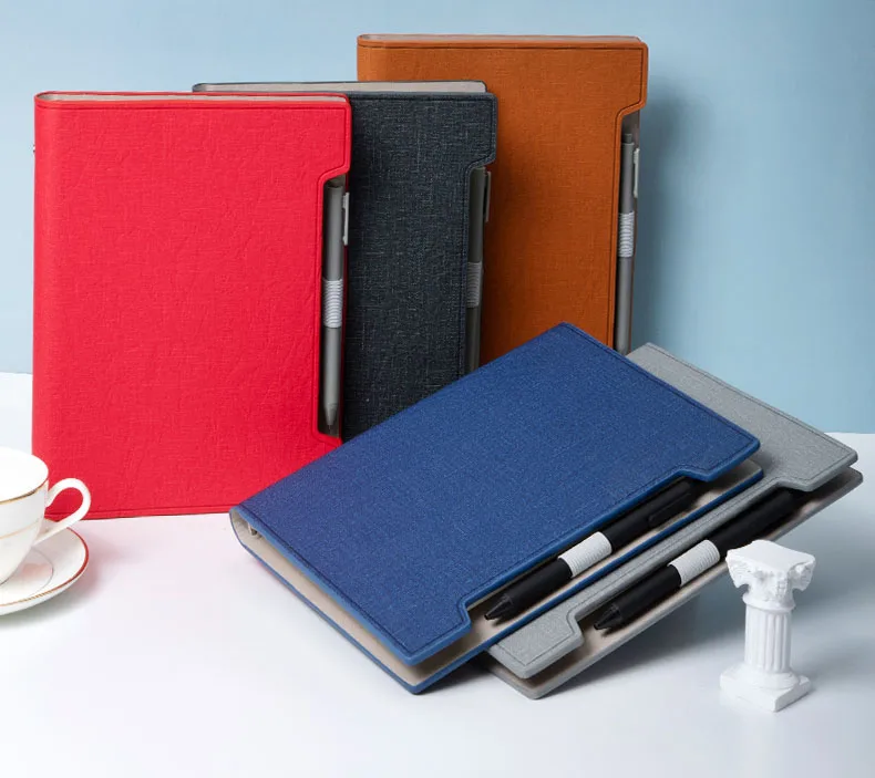 espiral fichário planejador notepad recarga capa dura