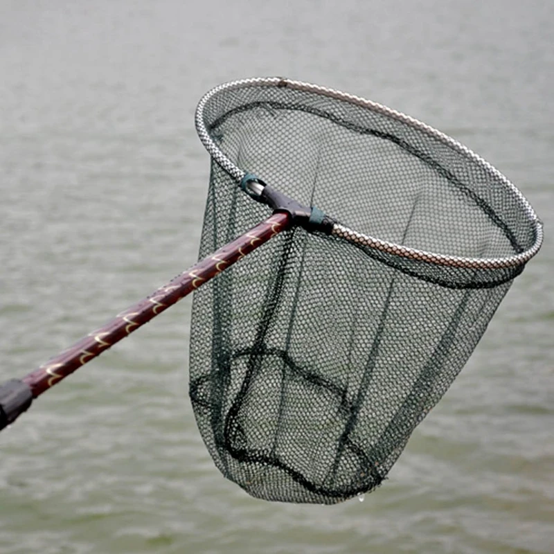 HOT-180cm Retractable Telescoping Aluminum Alloy Foldable Fishing Brail Landing Net Pole Tackle