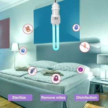 

UVC Lamp Sterilizer 18/25W Portable Disinfection Light LED Sterilizing Disinfection Protection for Home Bedroom Kitchen