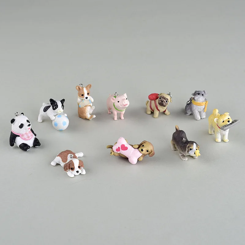 Милый поросенок Медведь Мультфильм Кнопка брелок с изображением животных аксессуары