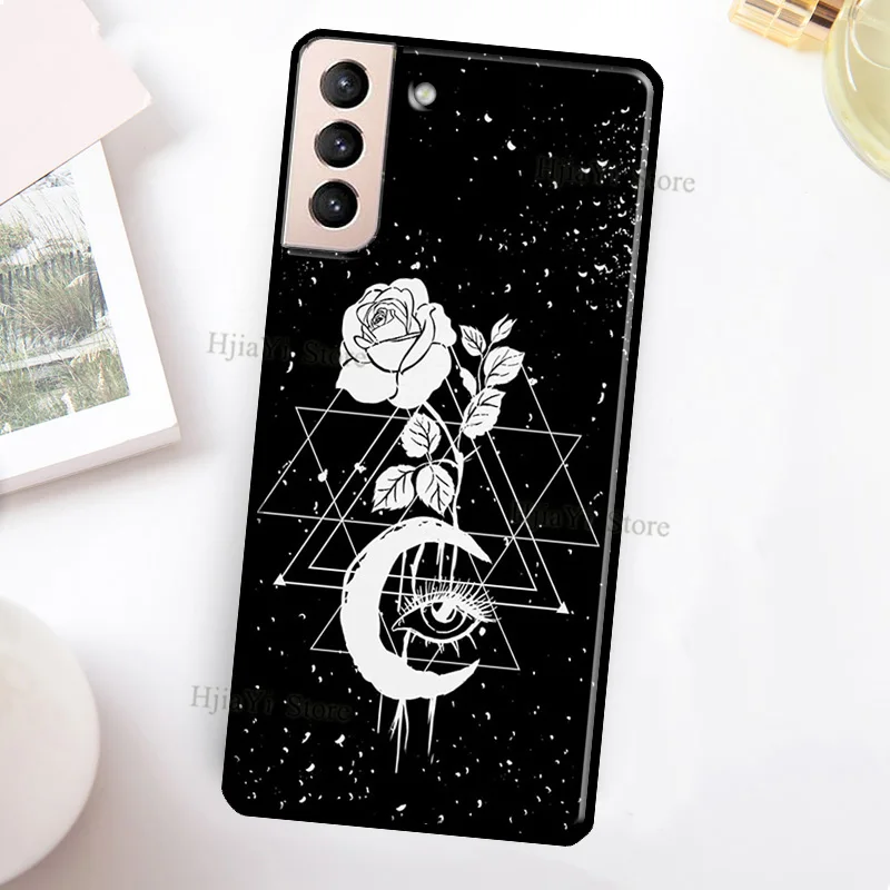 cute samsung cases Occult Witchcraft Moon Gothic Witch Cover For Samsung Galaxy S21 Ultra Note 20 Note 10 S8 S9 S10 S22 Plus S20 FE Phone Case samsung cute phone cover