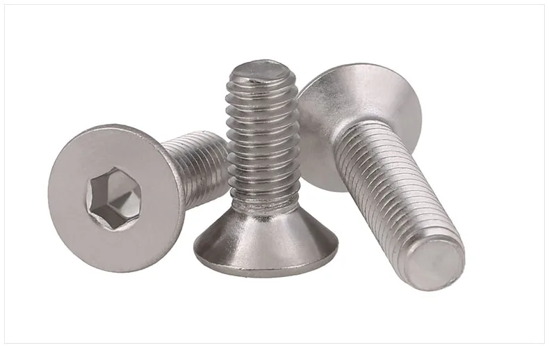 

DIN7991 304 stainless steel countersunk head flat head screws Hex socket screws M2 M2.5 M3 screws bolts