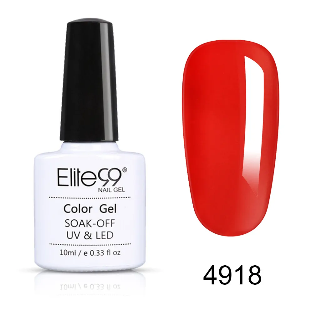 Elite99 10 мл Macaron цветной УФ-гель полуперманентный лак для ногтей лак для маникюра дизайн замачиваемый гель лак для ногтей - Цвет: 4918