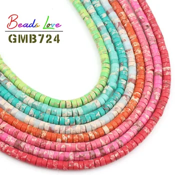 

4x2mm Natural Stone Beads Sea Sediment Imperial Jaspers Beads For Jewelry Making 4 6 8 10 12mm Diy Bracelet Necklace 15 Inch