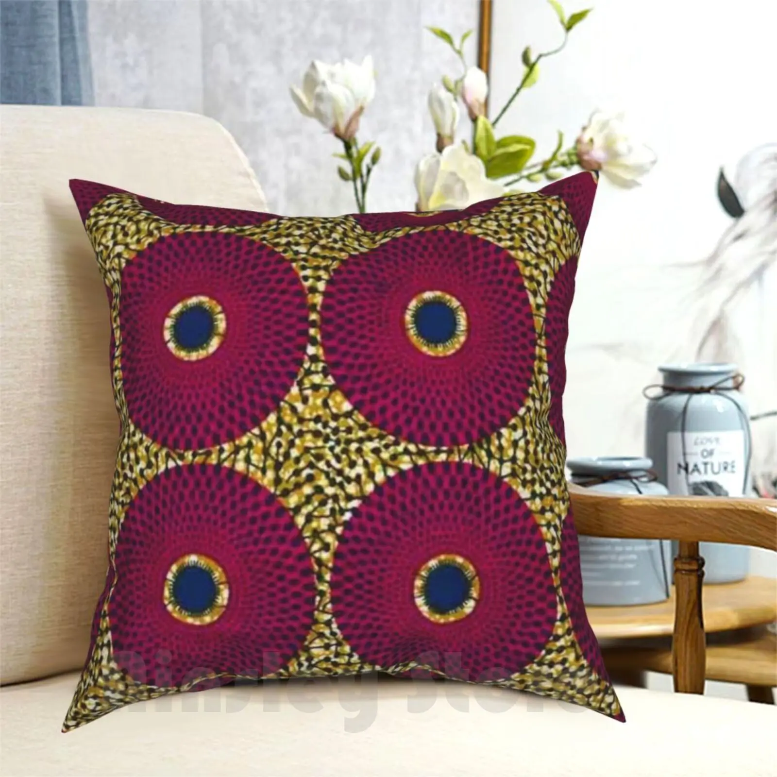 

Чехол Kitenge с рисунком подушки домашняя мягкая подушка Kitenge Африка