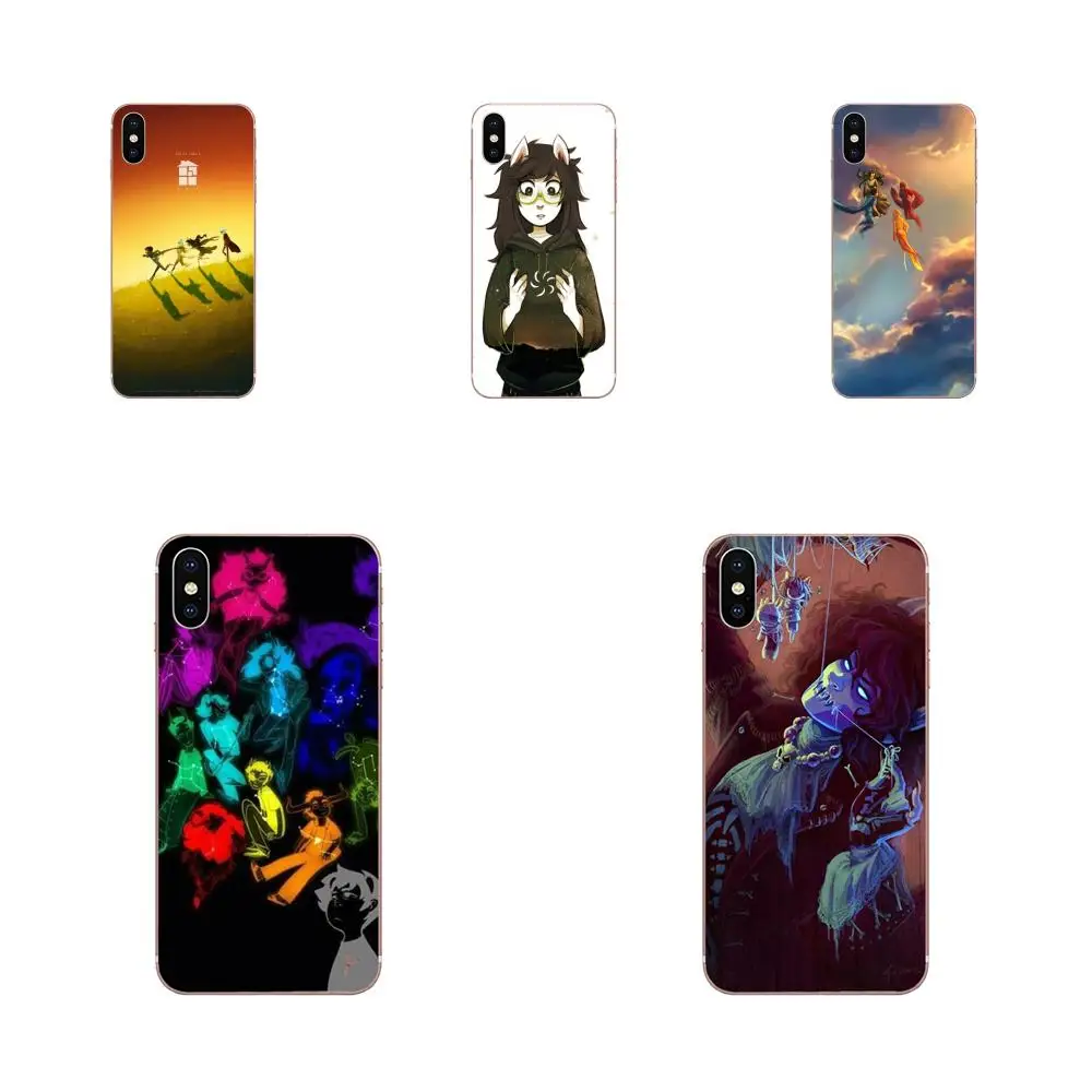 

For Xiaomi Redmi Note 2 3 3S 4 4A 4X 5 5A 6 6A Pro Plus TPU Mobile Cases Covers Homestuck Aradia Trolls